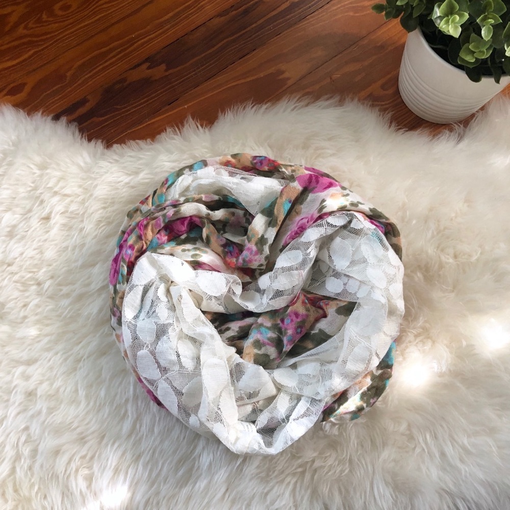 Nordstrom BP. Watercolor Floral Infinity Scarf